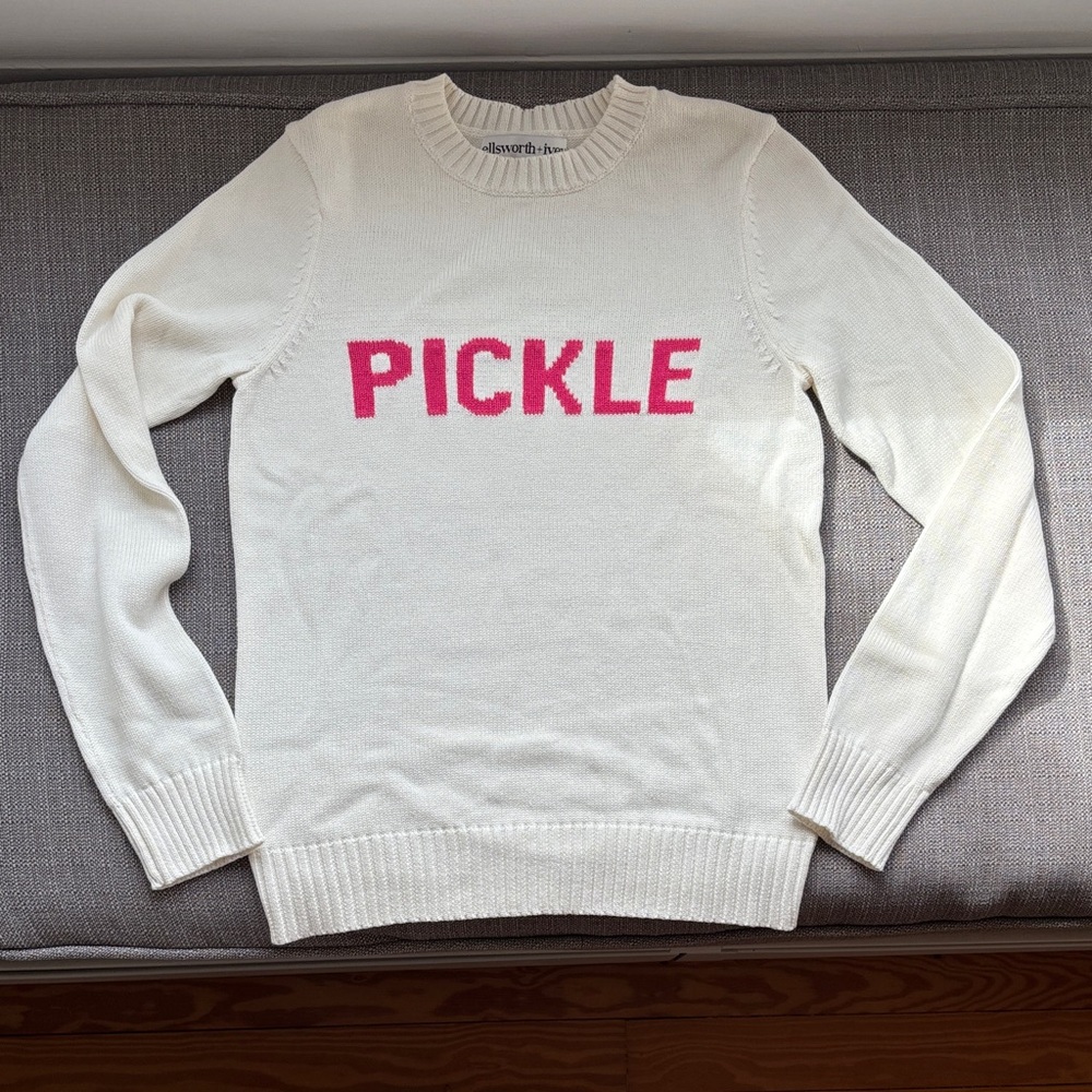 Women's Cream Pickleball Sweater